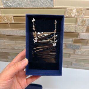 Swarovski Lilia Butterfly 2-in-1 Pierced Earrings - Rose Gold